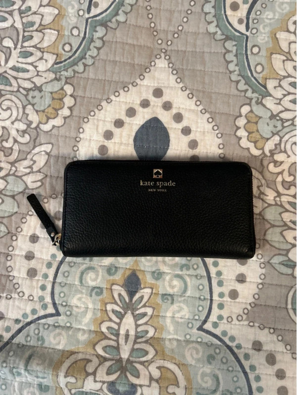 Kate spade black continental wallet